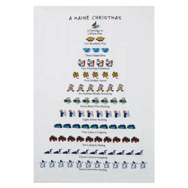 A Maine Christmas Kitchen Towel, 18 x 26